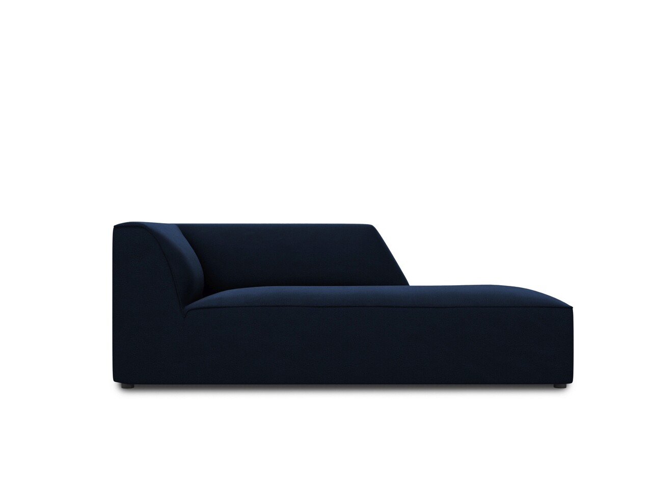 Sezlong living dreapta 1 loc, Ruby, Micadoni Home, BL, 180x93x69 cm, catifea, albastru regal - imagine 7